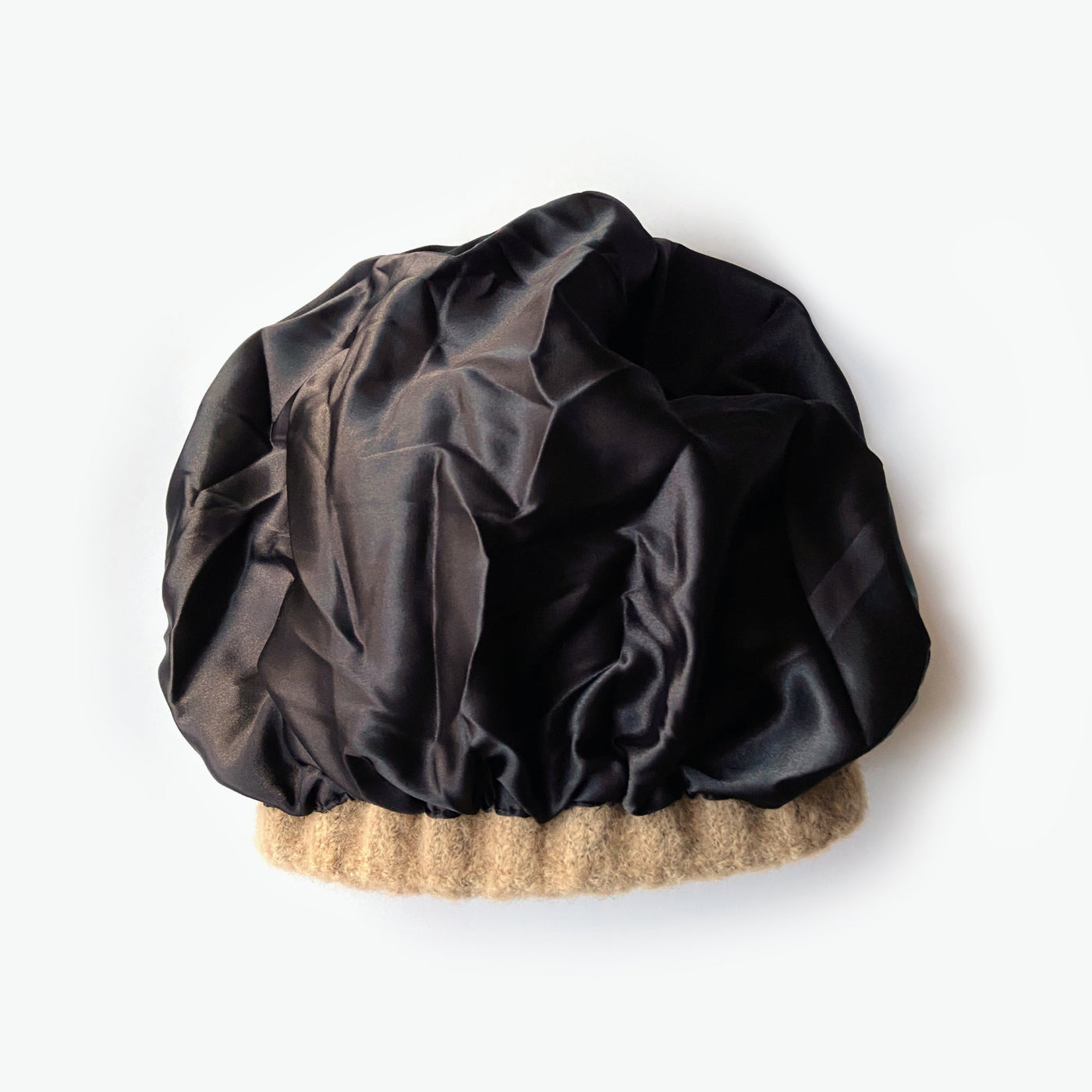 Laura Satin Lined Beanie With Detachable Pom - Tiramisu - The Pretty Hat