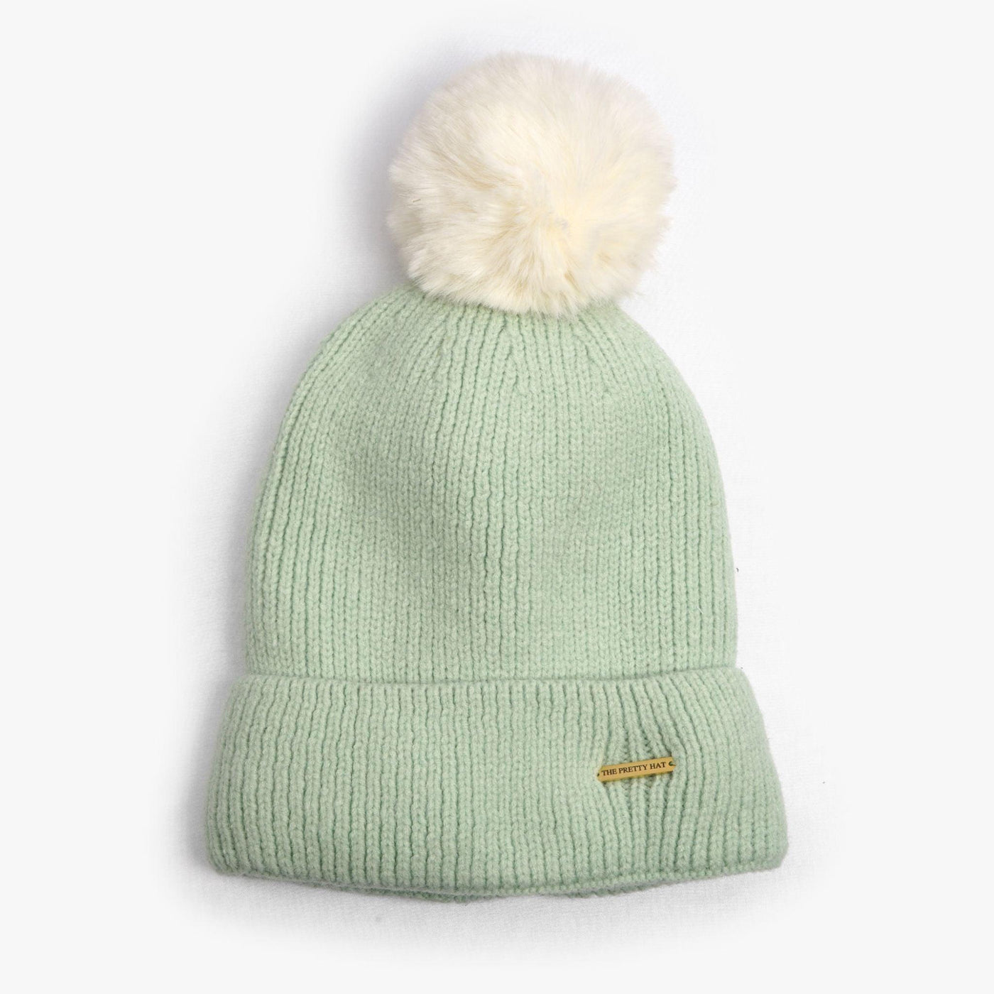 Fifi Fleece Lined Beanie - Mint Cream - The Pretty Hat