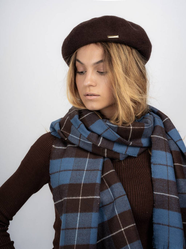BERET/BEENIE & LONG SCARF Winter Beret and Scarf Combo main image 2