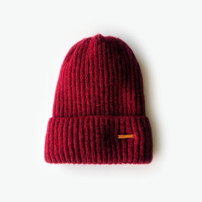 Jane Fleece Lined Beanie - Cherry Red - The Pretty Hat