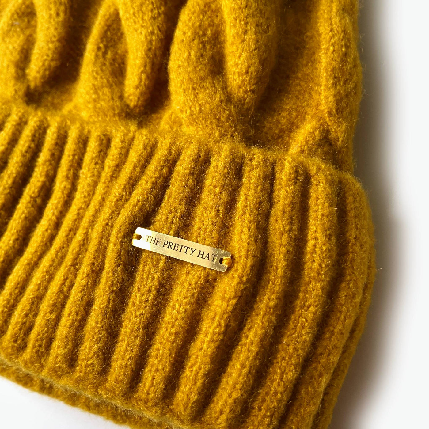 Kate Fleece Lined Beanie - Mustard - The Pretty Hat