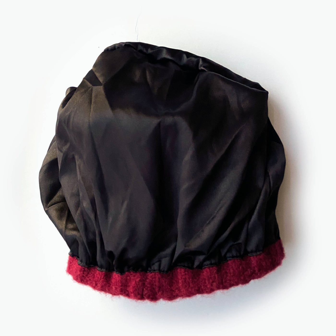 Laura Satin Lined Beanie With Detachable Pom - Ruby Red - The Pretty Hat