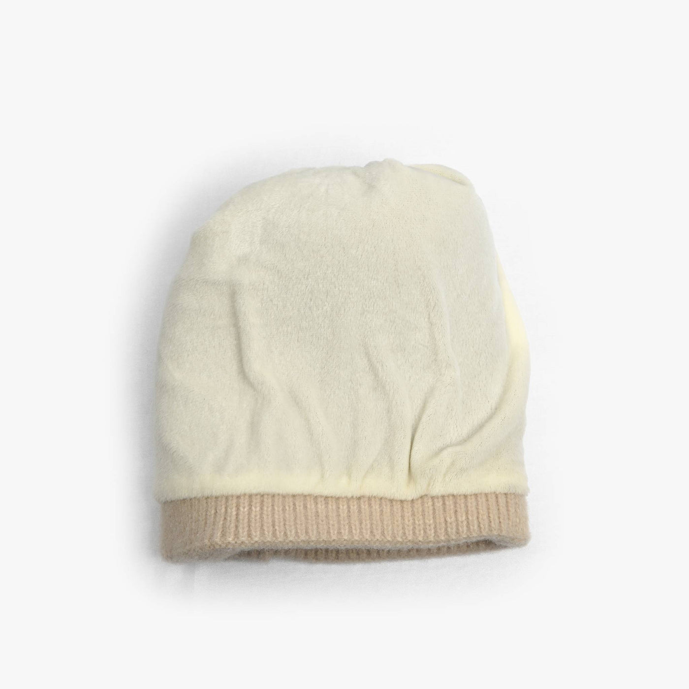 Jody Two Tone Fleece Lined Beanie - Mocha - The Pretty Hat