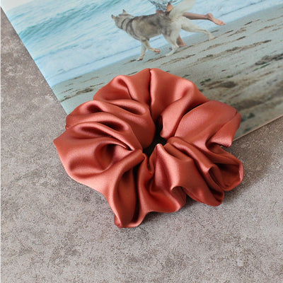 Oversized Satin Scrunchie - Dusty Coral - The Pretty Hat